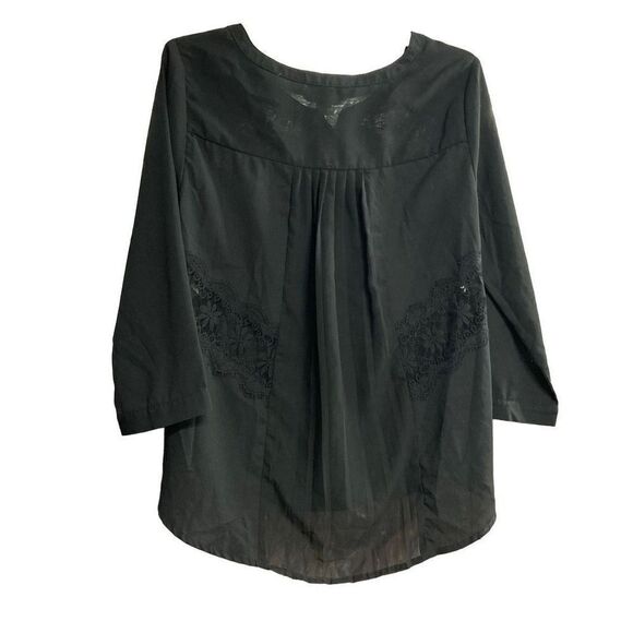 AMERICAN‎ EAGLE OUTFITTERS Women’s Black Top Size Small Petite - Picture 1 of 8
